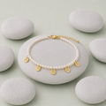 Fashion Pearl Beaded Anklet Suit Female
