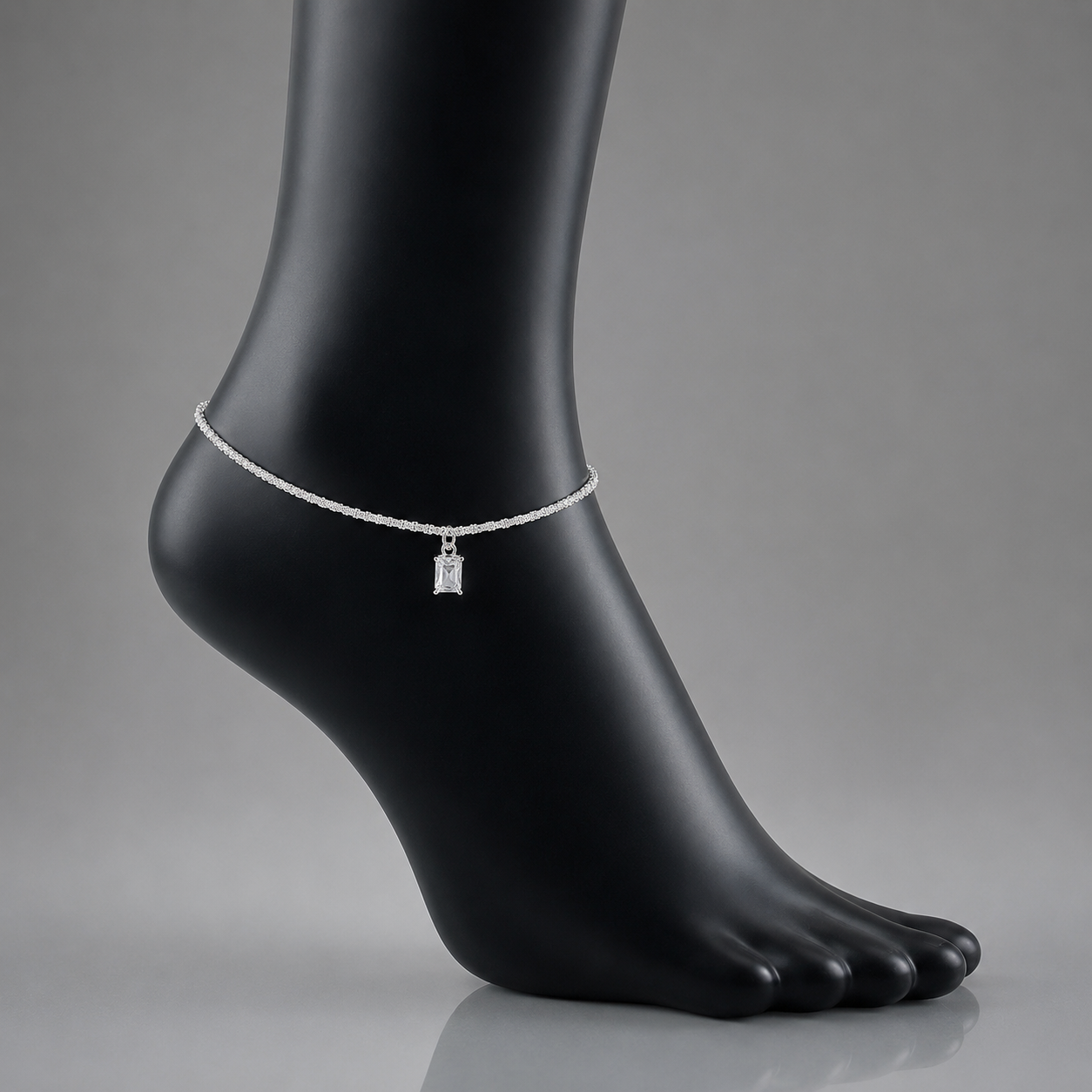 Female Fashion Cross Double-circle Anklet