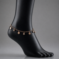 Titanium Steel Clover Bell Anklet Female Will Ring Ancient Style Ins Niche Design Jewelry