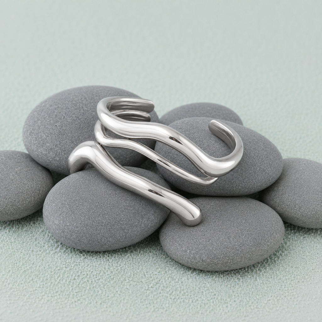 European And American Cross-Border Design-Driven Irregular Metal Bracelet