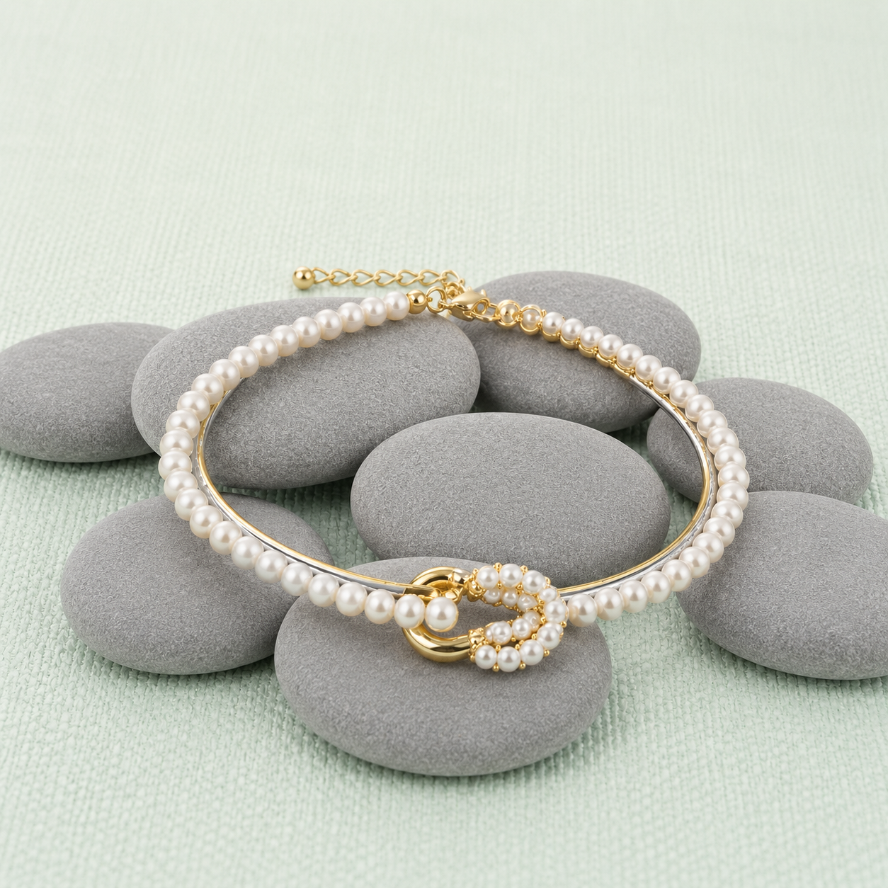 Simple Irregular Titanium Steel Bracelet For Women